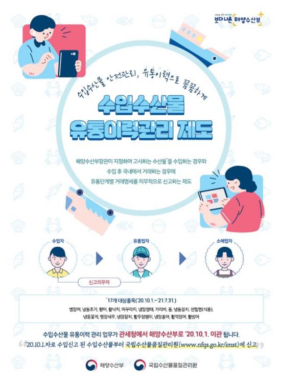 수입수산물 유통이력 관리 다음달부터 관세청→해수부 이관