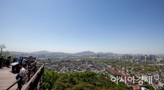 [포토]파란하늘 펼쳐진 서울 도심