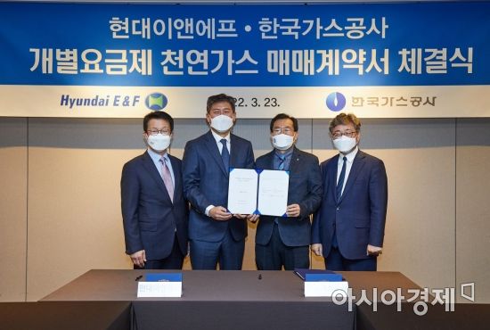 현대오일뱅크 발전자회사, 가스公 천연가스 도입 계약