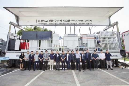 ㈜동명엔터프라이즈, 화학사고 오염수 현장에서 바로 처리