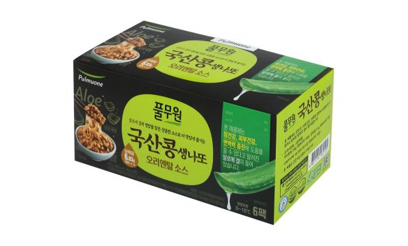 풀무원, 국산콩 오리엔탈 알로에 생나또 선봬