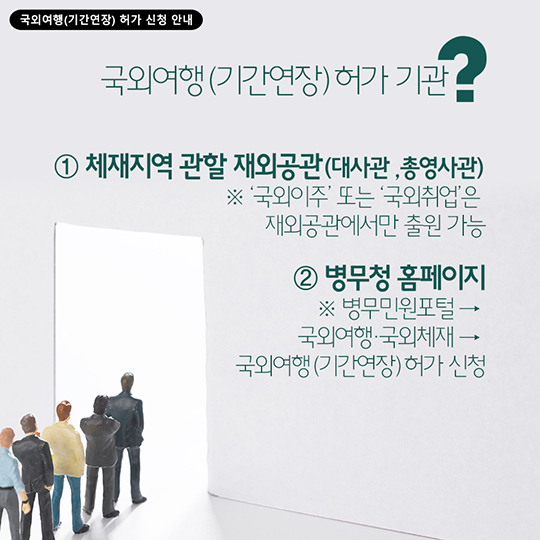 국외여행(기간연장) 허가 신청 안내
