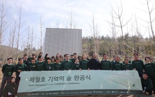 ‘세월호 기억의 숲’ 완공…시민 참여 1년 만에 은행나무 300그루
