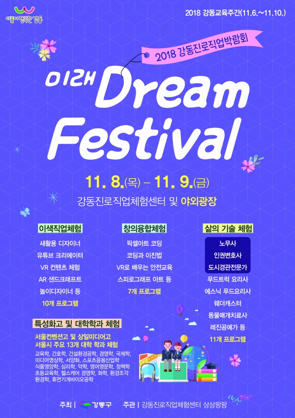 청소년 진로직업박람회 미래, 드림 페스티벌 8~9일 열린다