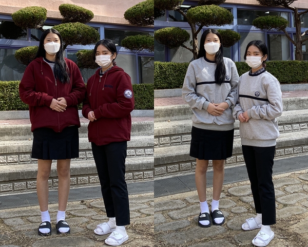 요즘 여학생들, 맨투맨·바지·야구잠바 입고 학교 갑니다
