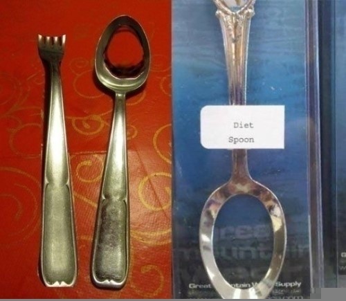 설탕 다이어트 숟가락 2탄, 구멍 뻥 뚫려 폭소