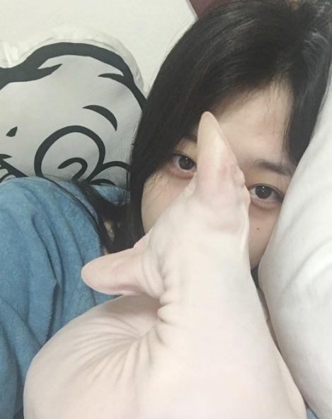 네버엔딩 셀카 설리, 얼굴 가린 셀카로 관심집중