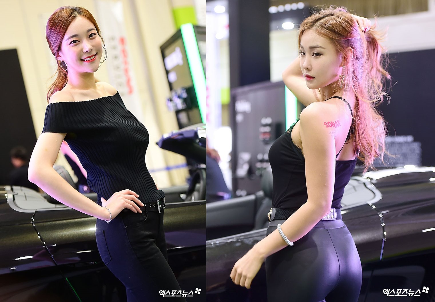 (2017서울오토살롱) ‘소낙스女’ 김다운, 지연 이색 모델 경력 눈길