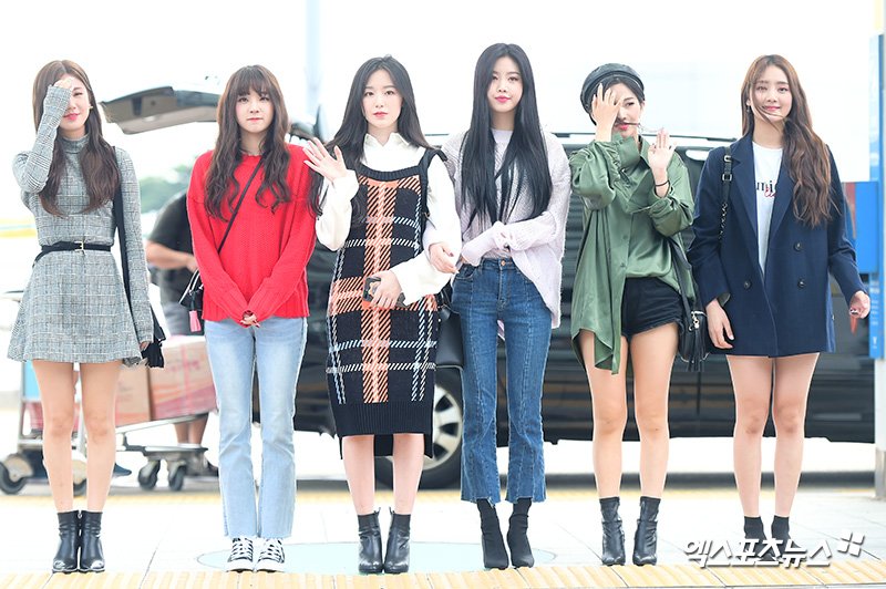 [엑s HD포토] 여자 아이들 화려한 공항 패션