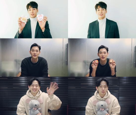 김영광X이도겸X최태환, 쥐와 함께한 설날 맞이 인사 福 받으세요