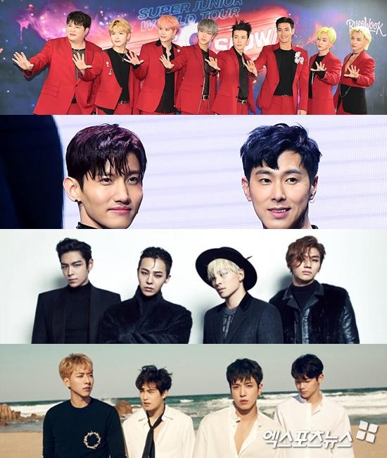 슈퍼주니어·동방신기→빅뱅·씨엔블루…예비역이 된 아이돌 [군백기 점검①]