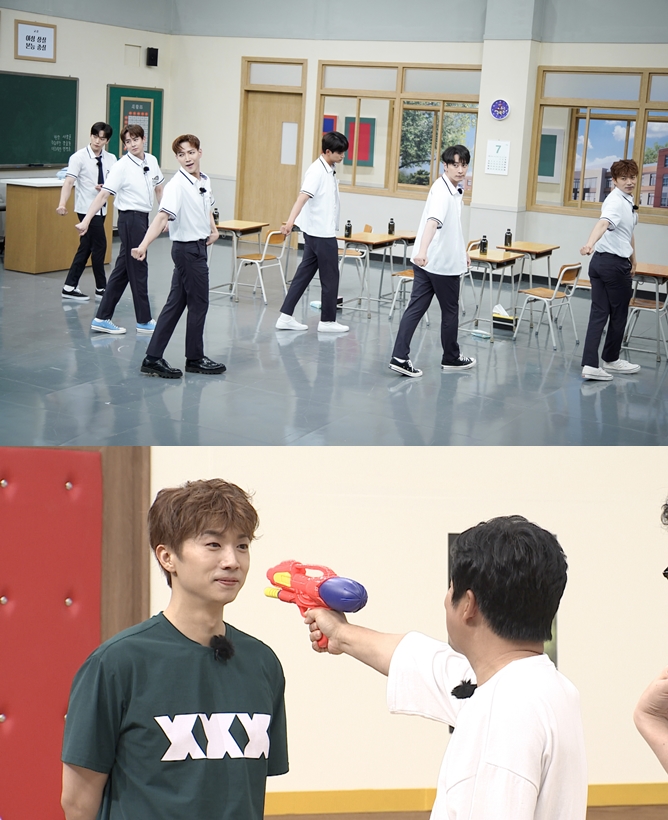 2PM, 인간 탑 쌓기 군무 성공…원조 예능돌 존재감 (아는형님) [포인트:컷]