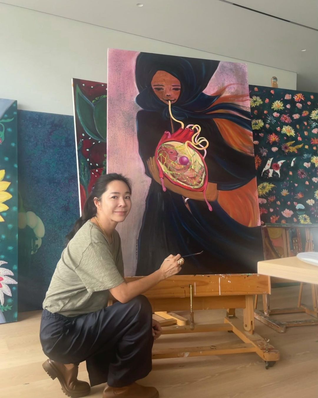 사업가♥ 이혜영, 창고서 꺼낸 미완성 그림…이지혜도 찐 감탄