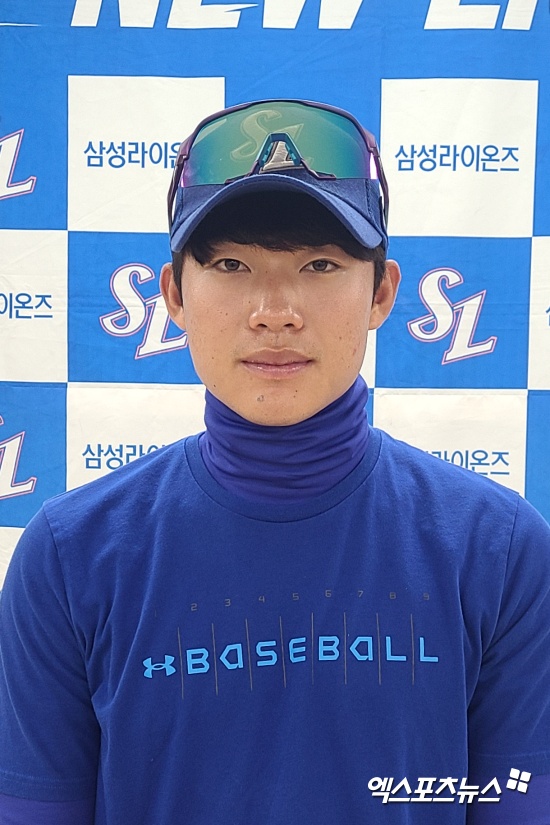 간절했던 프로 지명, 삼성 신인 김재혁이 배트에 일구이무를 새긴 이유 [엑:스토리]