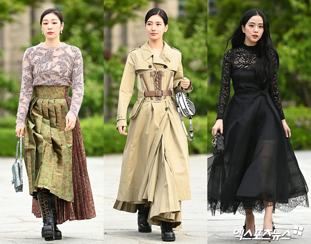 디올 패션쇼 김연아-수지-지수 우아한 매력 발산으로 시선 집중 [엑s HD화보]