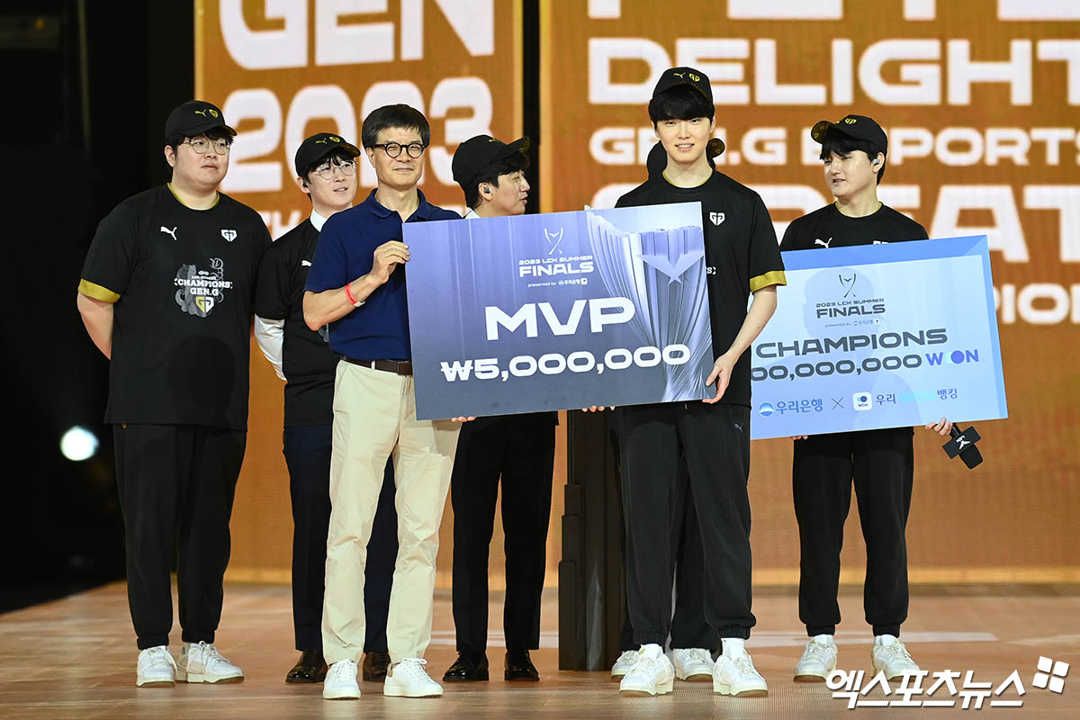 쵸비 정지훈, 2023 LCK 서머 파이널 MVP[포토]
