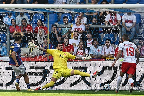 '쾅쾅쾅' 일본 미쳤다! 튀르키예전 골 폭풍…3-1로 전반전 리드(전반 종료)