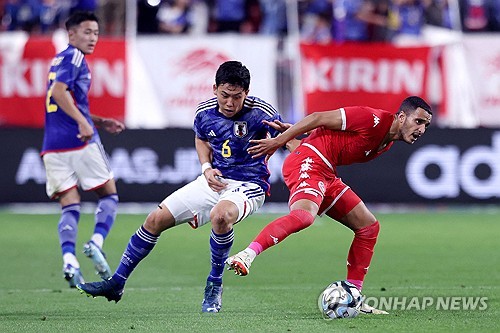 '질주 거침 없다' 일본, 튀니지와 홈 평가전 2-0 승리…6경기 연속 승리+멀티 득점