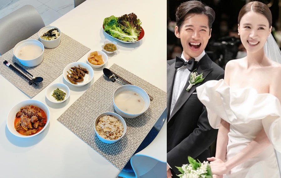 '남궁민' 진아름, 정갈한 점심 밥상…누리꾼 "장현 도령과 매일 식사 부러워"