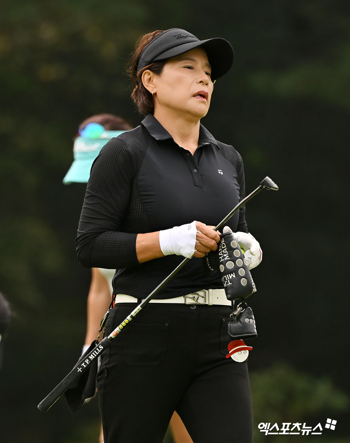 홀아웃 하는 박현미[포토]