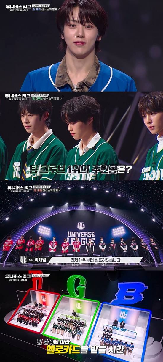 유니버스 리그 서정우·박한·제이엘·안율…트레이드 결과에 오열