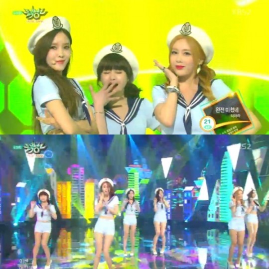 뮤직뱅크 티아라, 더위 날리는 상큼발랄한 무대 완전 미쳤네