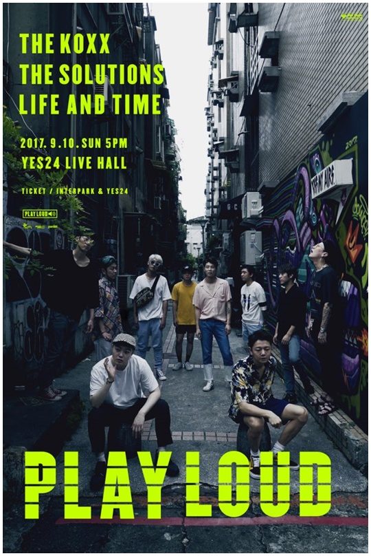 칵스X솔루션스X라이프 앤 타임, 4시간의 합동 공연 PLAY LOUD 개최