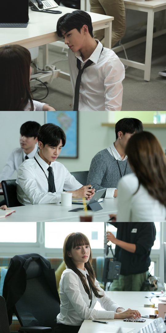어반자카파, 신곡 MV 프롤로그 공개…차은우-김재영-박규영 삼각관계