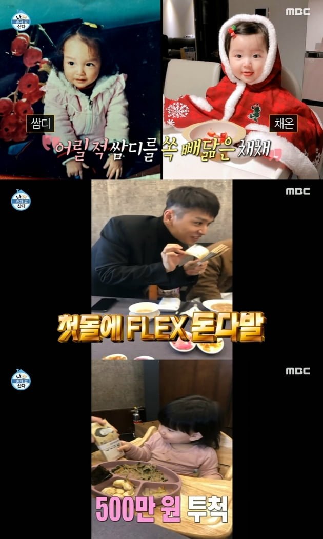 나혼산 쌈디, 조카♥…채채 첫 돌에 FLEX 500만원 돈다발 [종합]