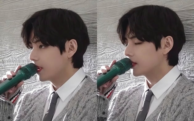 방탄소년단 뷔, MTV 언플러그드 무대 비하인드..콜드플레이 Fix You 까지 완벽 소화
