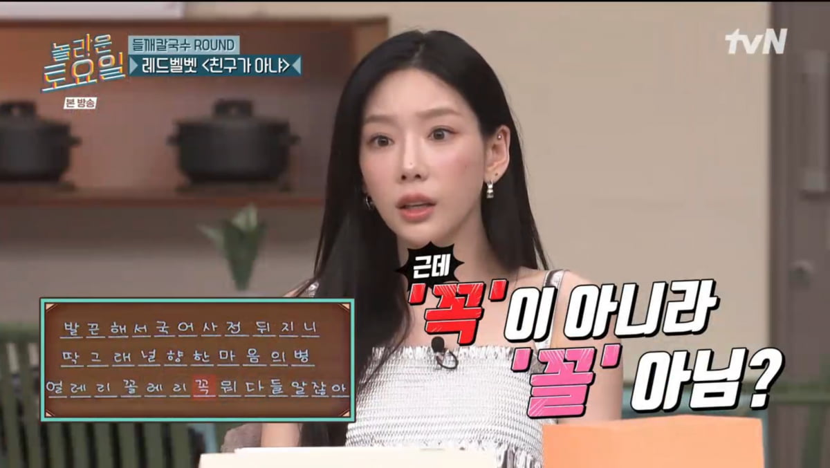 [종합]에스파 카리나 SM 노래, 이상한 가사 많아(놀토)