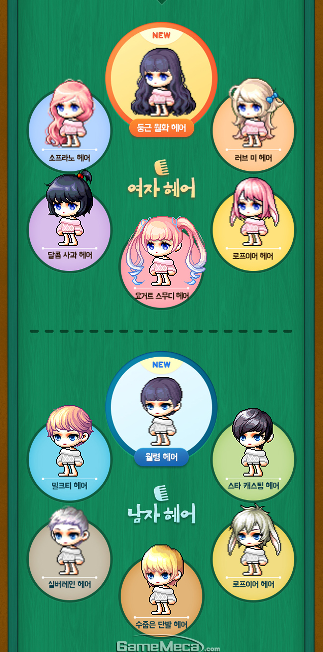 동글동글 귀여운 스타일, 메이플스토리 로얄 헤어 쿠폰 업데이트