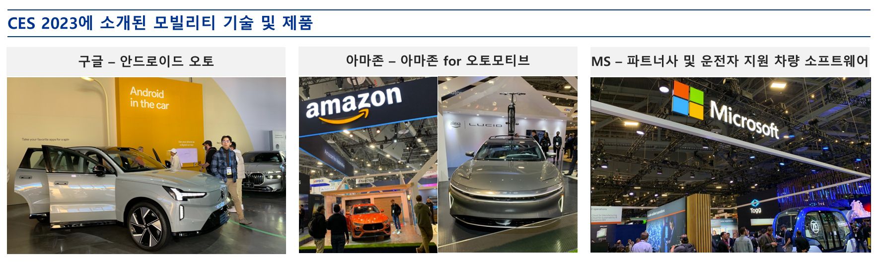 삼정KPMG “올해 CES 구글·아마존 등 빅테크 기업 모빌리티 사업 돋보였다”