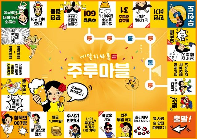 청담동말자싸롱, 매장 내 올바른 주류문화선도용 보드게임 ‘주루마블’ 출시