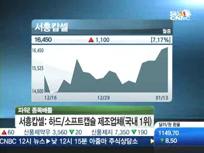 [종목배틀]캡슐 강자 서흥캅셀, 이전효과+성장동력 주목