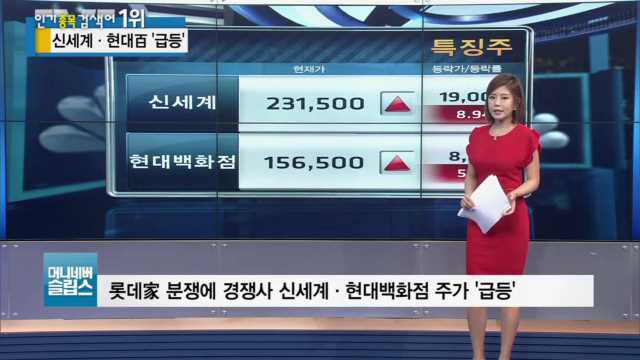 [특징주] 롯데家 분쟁에 뒤돌아 웃는 신세계·현대百?