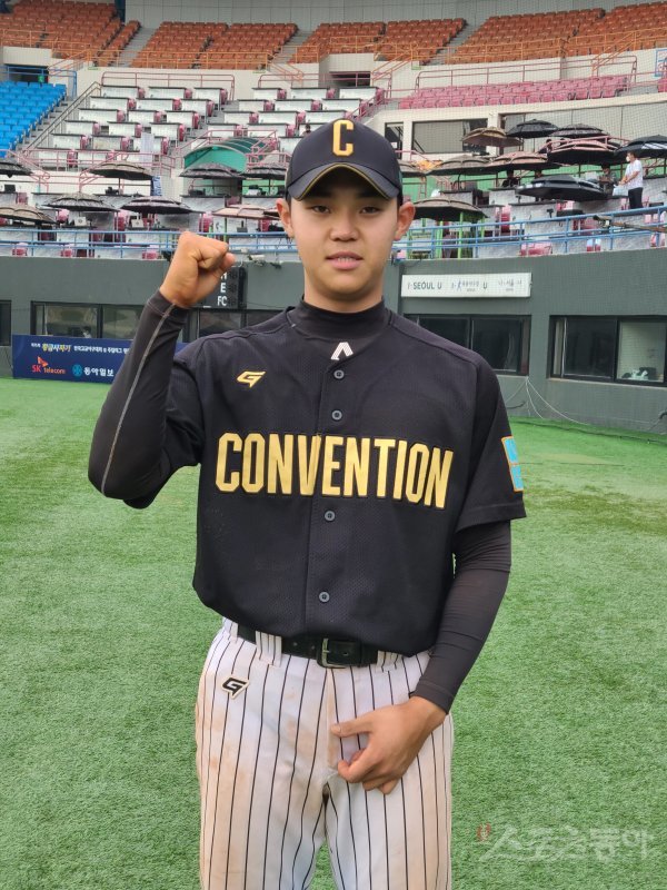 [황금사자기 MVP] 안방에서 찾은 희망…컨벤션고 강산, 2년차 포수의 반전