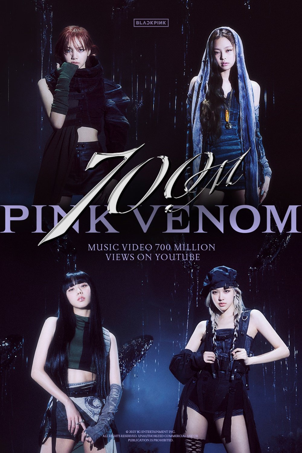 블랙핑크, ‘Pink Venom’ 뮤직비디오 7억뷰 돌파 ‘유튜브 퀸’