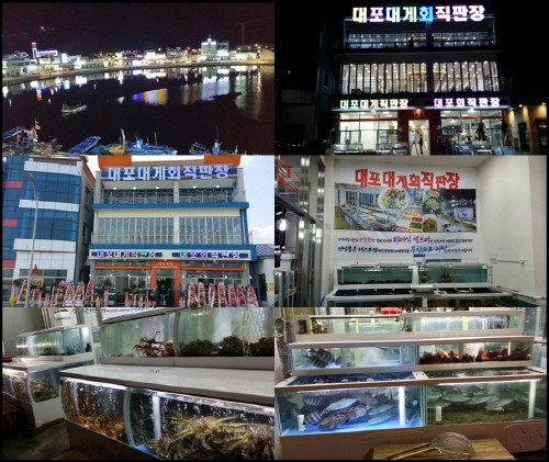 신개념 맛집 속초 대포항 대포대게회직판장, 가족단위 손님 인산인해