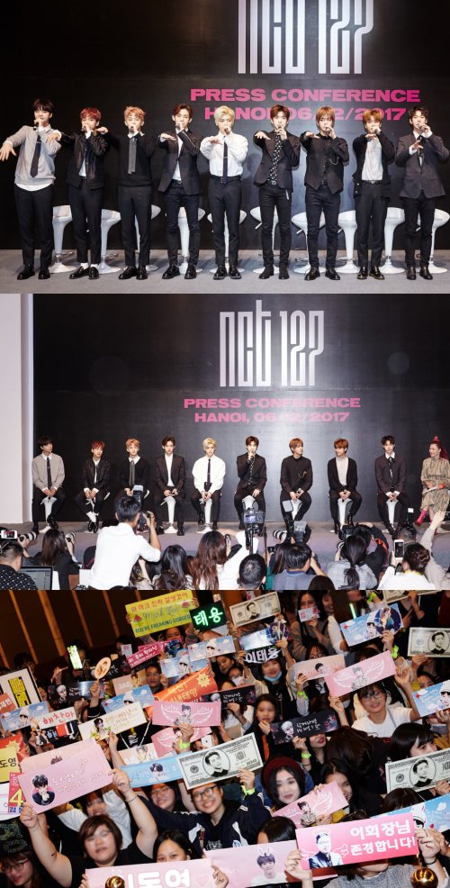 NCT 127, 베트남서 뜨거운 열기 속 첫 단독 기자회견