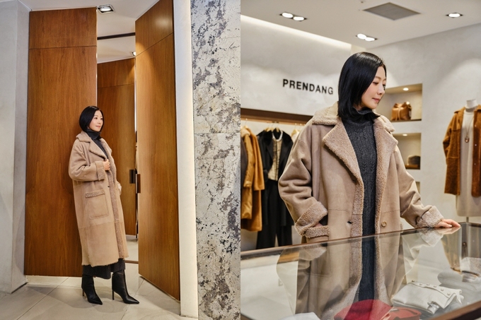 김희애, 쁘렝땅(PRENDANG) 매장 방문…품격 있는 윈터룩 선봬