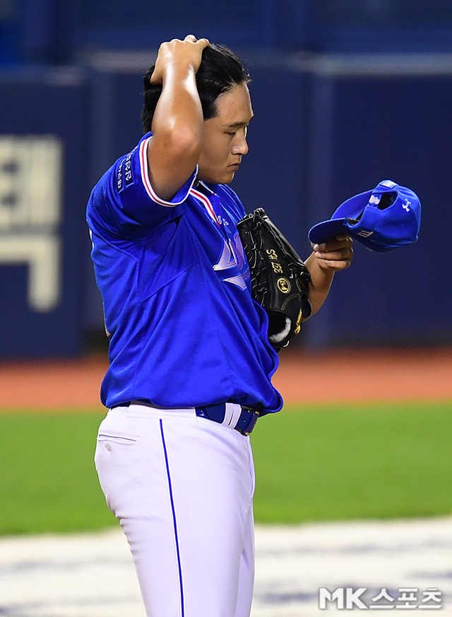 이승현 아쉬운 실점 [MK포토]