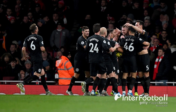 [EPL POINT] 경기 지배한 브라이튼, 아스널 홈에서 창단 첫 승
