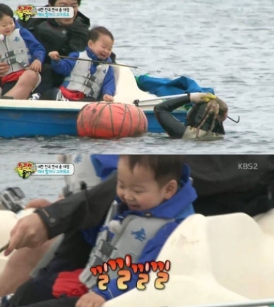 삼둥이, 제주도 여행…둘째 민국 해녀 할머니 오래오래 사세요