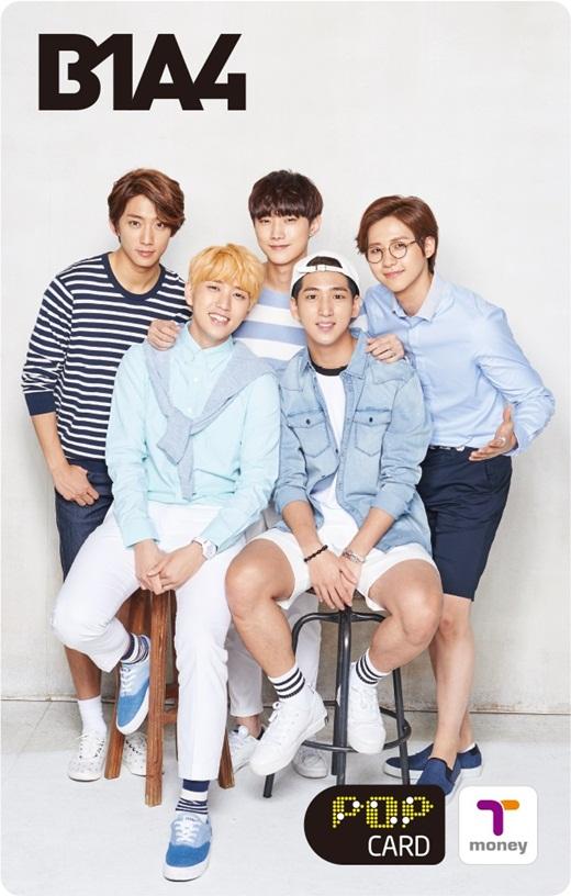한국스마트카드. ‘B1A4 POP티머니’ 7종 출시