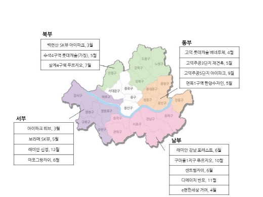 서울 동서남북에 부는 ‘재건축·재개발’ 바람