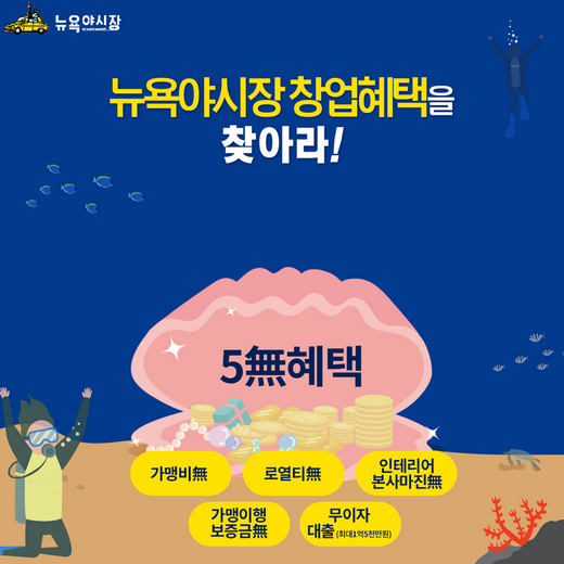 뉴욕야시장 창업혜택을 찾아라
