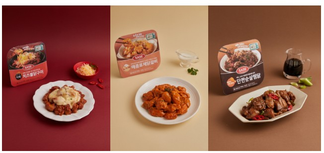 사세, 치즈불닭구이·매콤로제닭갈비·단짠순살찜닭 등 초간편식 3종 출시