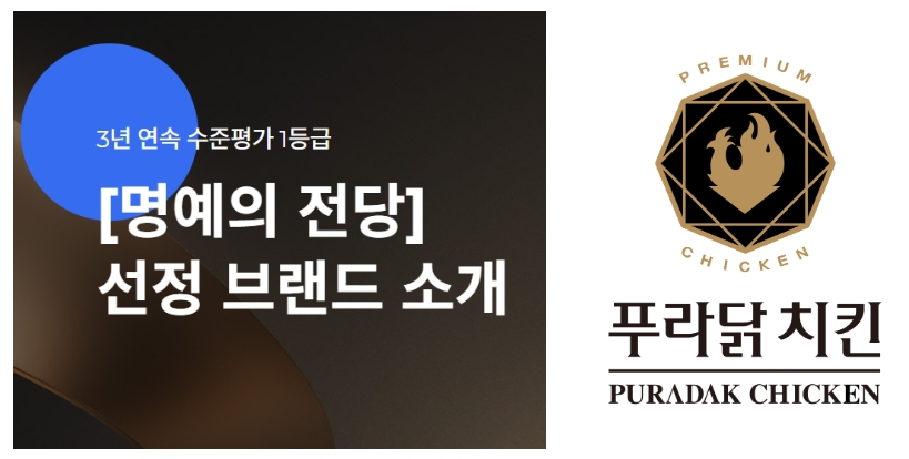 푸라닭치킨, 프랜차이즈 수준평가 우수 프랜차이즈 명예의전당 선정