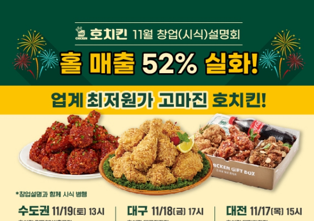 호치킨, 최저원가와 고마진 시스템 공개
